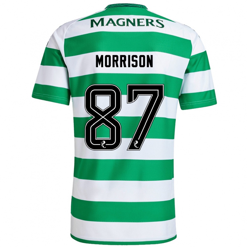 Men Football Joe Morrison #87 Green White Home Jersey 2024/25 T-Shirt Uk