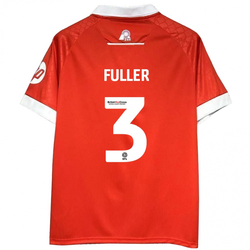 Men Football Olivia Fuller #3 Red White Home Jersey 2024/25 T-Shirt Uk