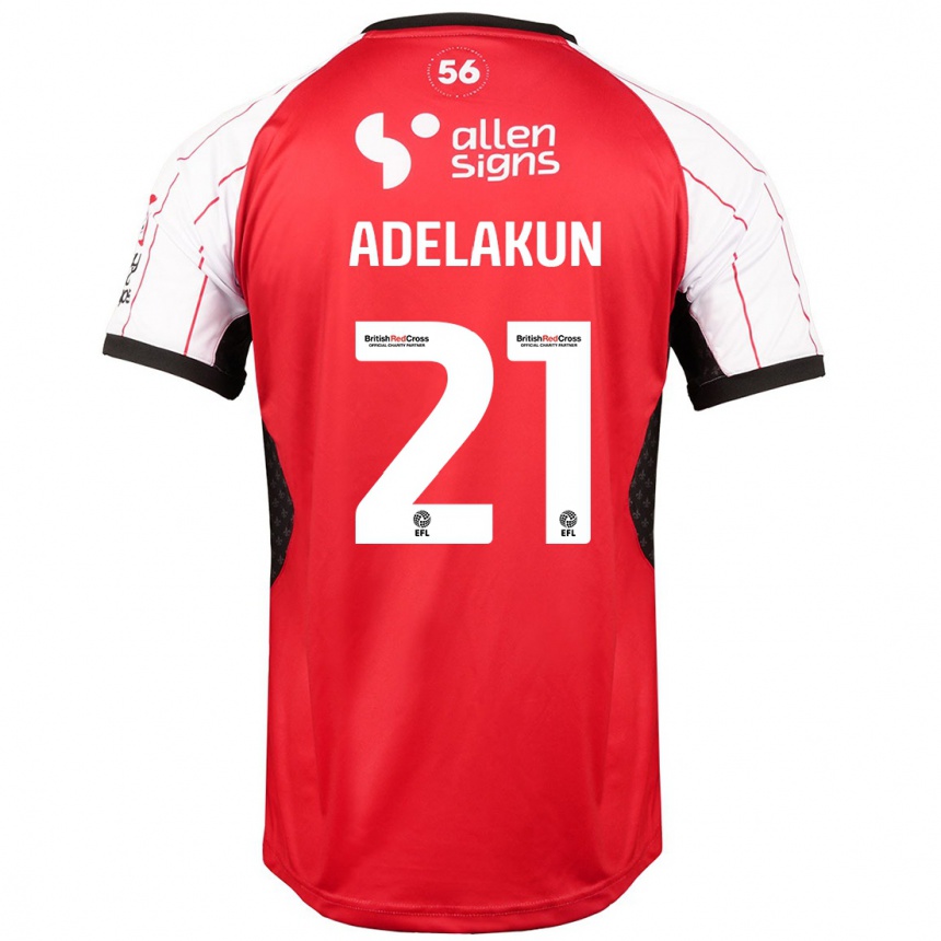 Men Football Hakeeb Adelakun #21 White Home Jersey 2024/25 T-Shirt Uk