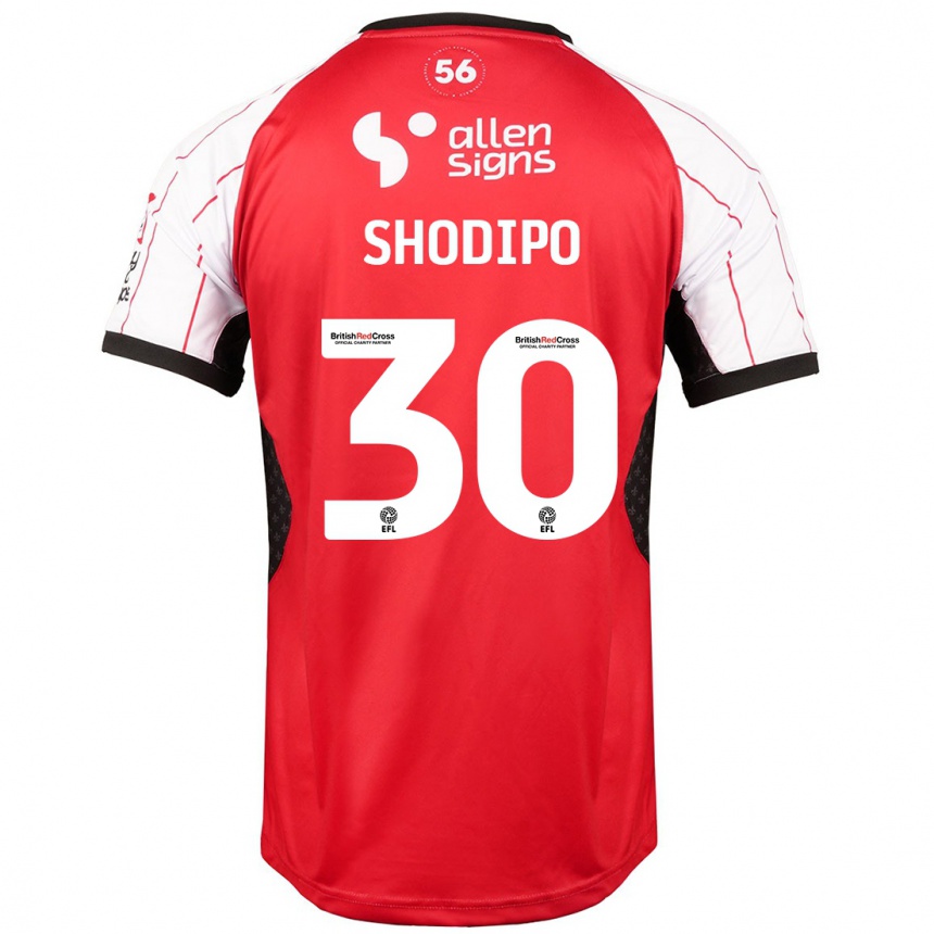 Men Football Olamide Shodipo #30 White Home Jersey 2024/25 T-Shirt Uk