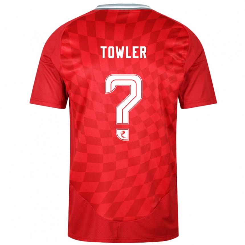 Men Football Evan Towler #0 Red Home Jersey 2024/25 T-Shirt Uk