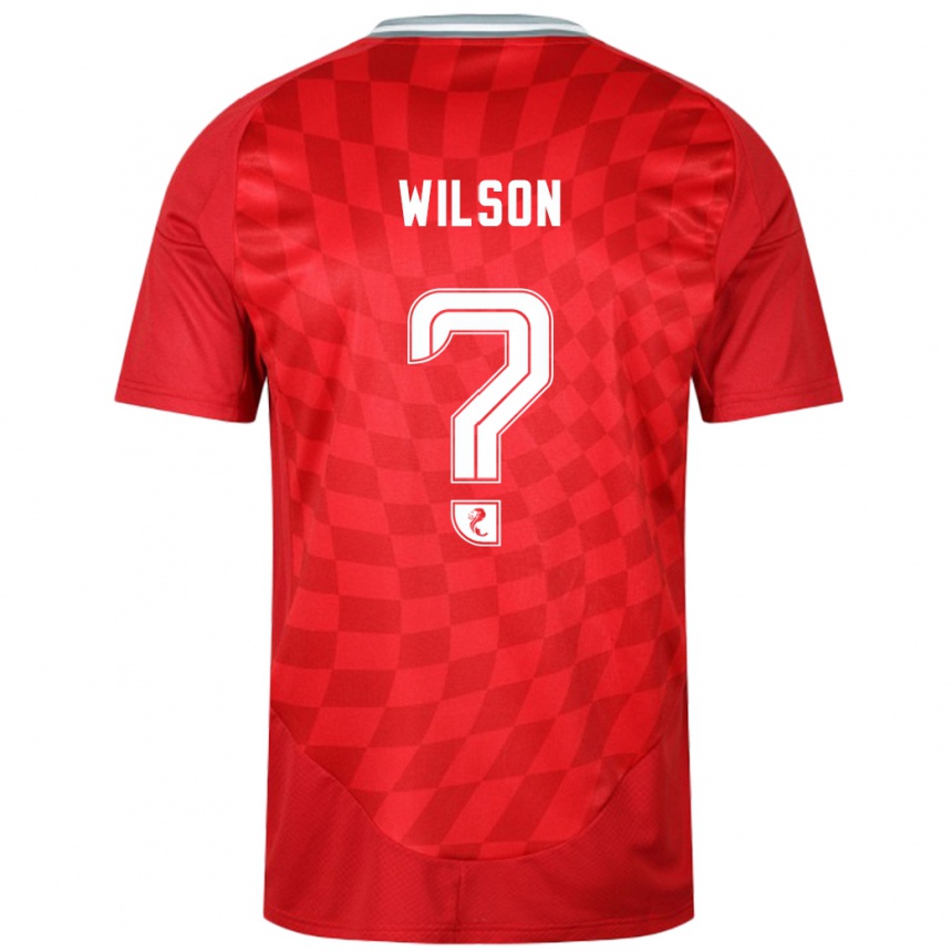 Men Football Cameron Wilson #0 Red Home Jersey 2024/25 T-Shirt Uk