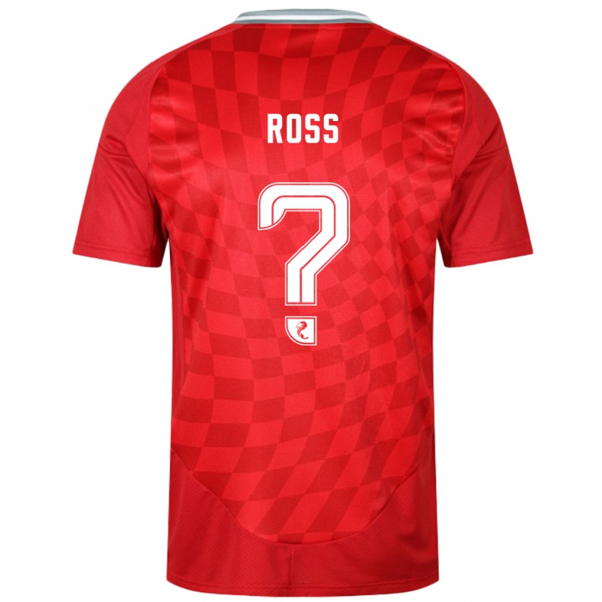 Men Football Dylan Ross #0 Red Home Jersey 2024/25 T-Shirt Uk