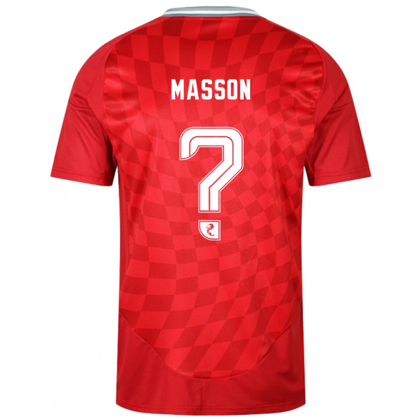 Men Football Cooper Masson #0 Red Home Jersey 2024/25 T-Shirt Uk