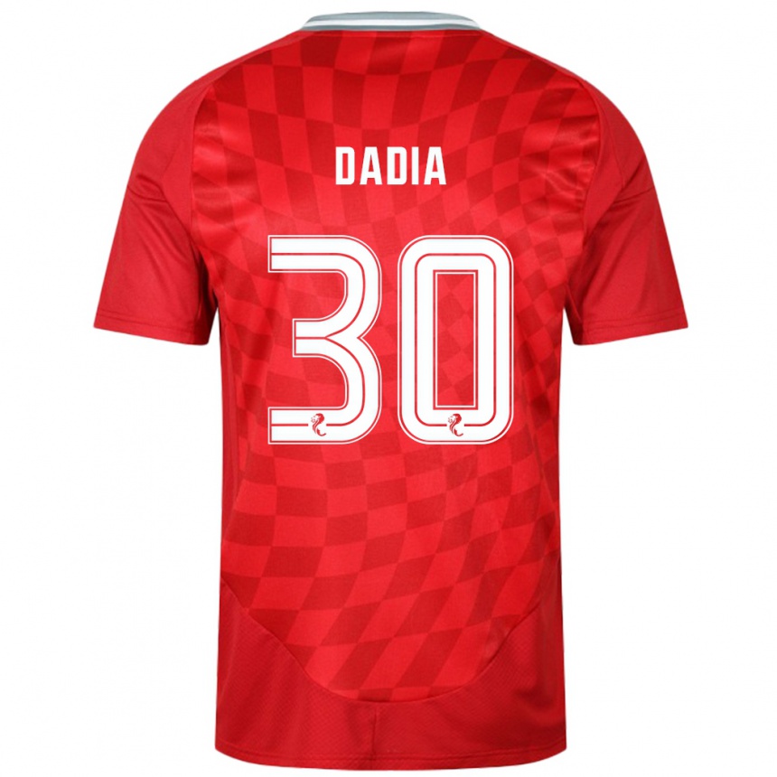 Men Football Or Dadia #30 Red Home Jersey 2024/25 T-Shirt Uk