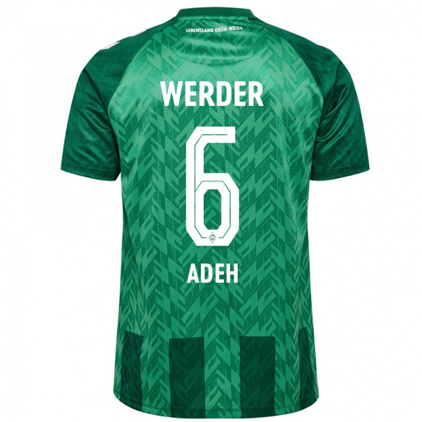 Men Football Wesley Adeh #6 Green Home Jersey 2024/25 T-Shirt Uk