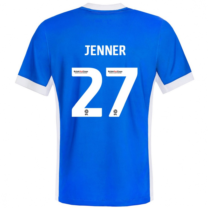 Men Football Abbi Jenner #27 Blue White Home Jersey 2024/25 T-Shirt Uk