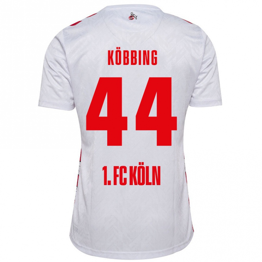 Men Football Matthias Köbbing #44 White Red Home Jersey 2024/25 T-Shirt Uk