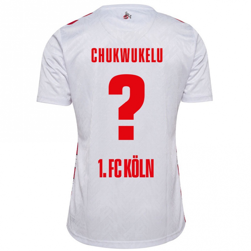 Men Football Chinedu Chukwukelu #0 White Red Home Jersey 2024/25 T-Shirt Uk