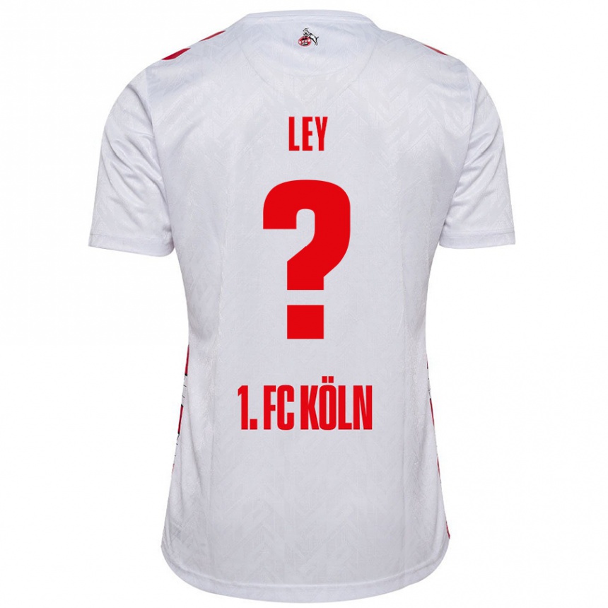 Men Football Benjamin Ley #0 White Red Home Jersey 2024/25 T-Shirt Uk