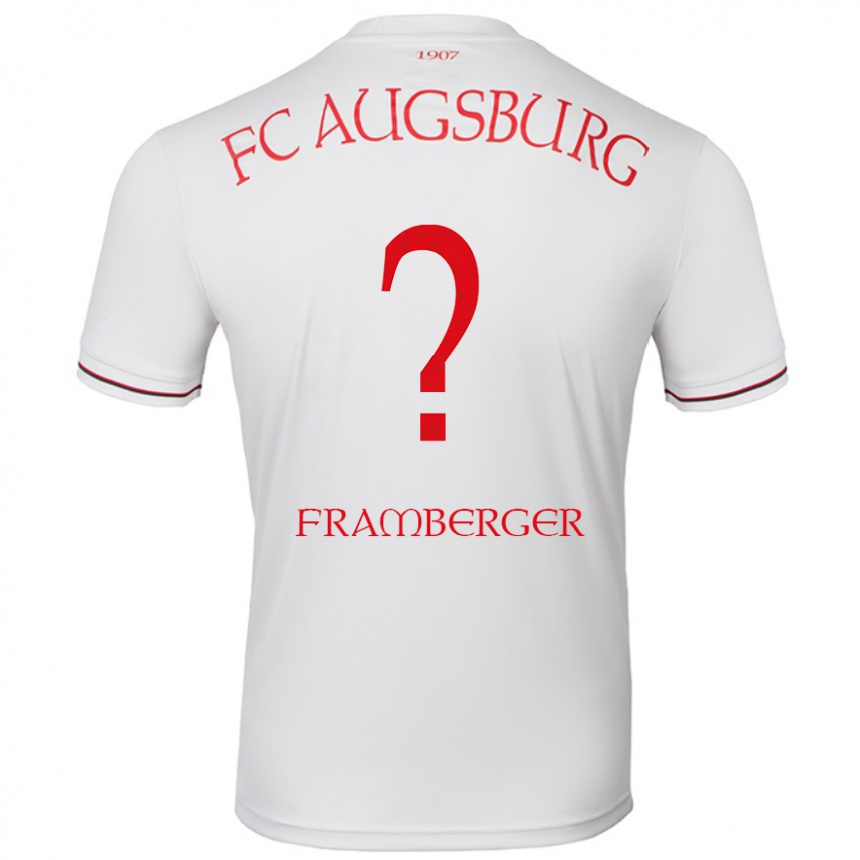 Men Football Raphael Framberger #0 White Home Jersey 2024/25 T-Shirt Uk