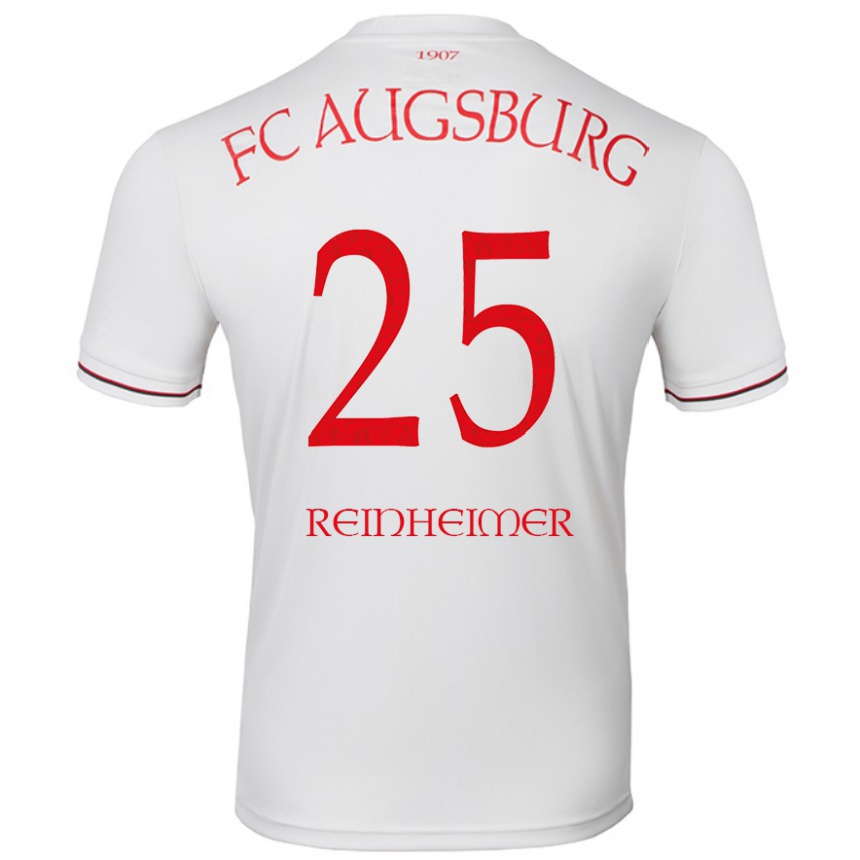 Men Football Pirmin Reinheimer #25 White Home Jersey 2024/25 T-Shirt Uk