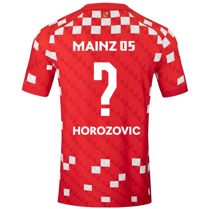 Men Football Sean Horozovic #0 White Red Home Jersey 2024/25 T-Shirt Uk