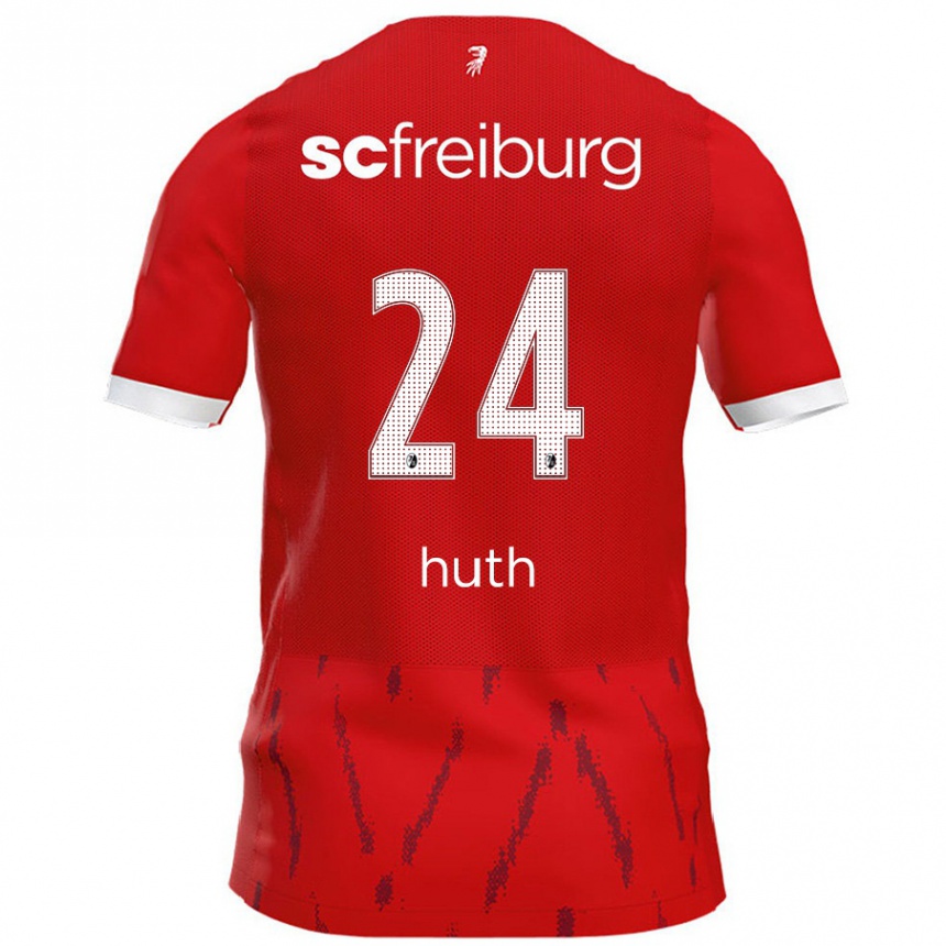 Men Football Jannik Huth #24 Red Home Jersey 2024/25 T-Shirt Uk