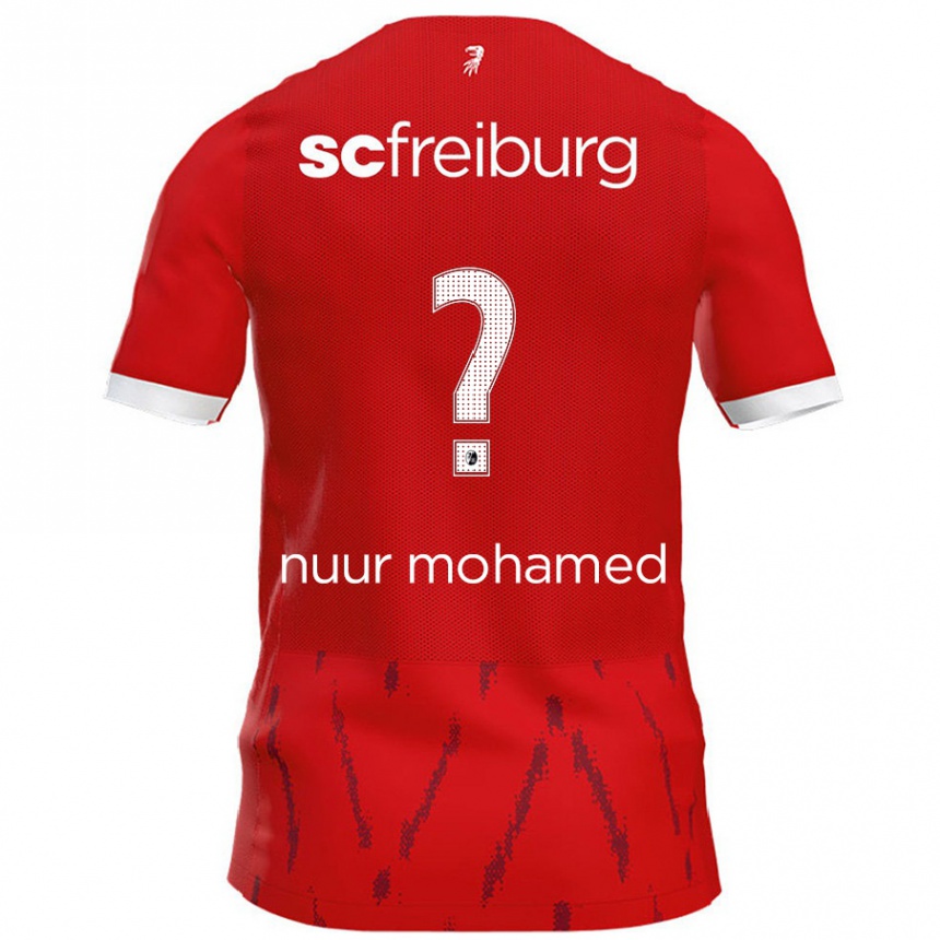 Men Football Billal Nuur Mohamed #0 Red Home Jersey 2024/25 T-Shirt Uk