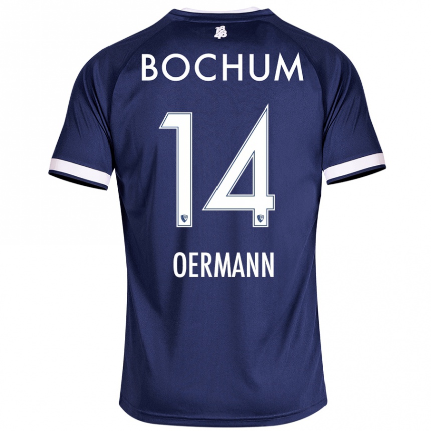 Men Football Tim Oermann #14 Dark Blue Home Jersey 2024/25 T-Shirt Uk