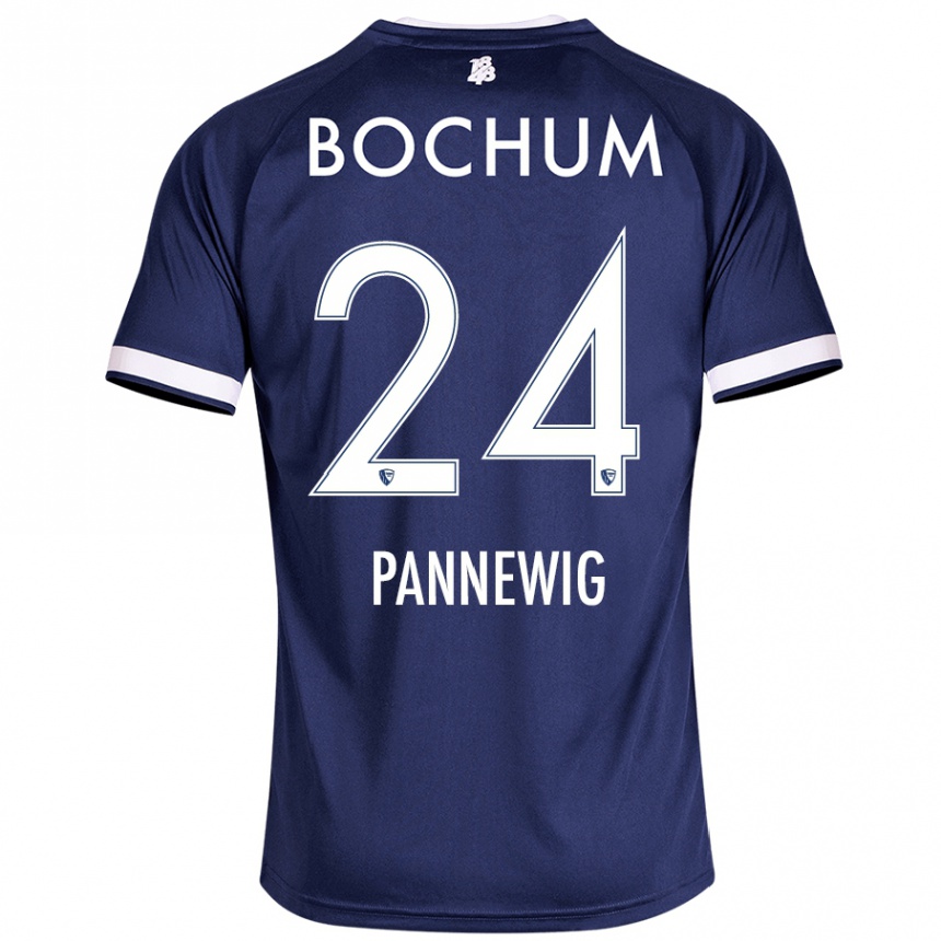 Men Football Mats Pannewig #24 Dark Blue Home Jersey 2024/25 T-Shirt Uk