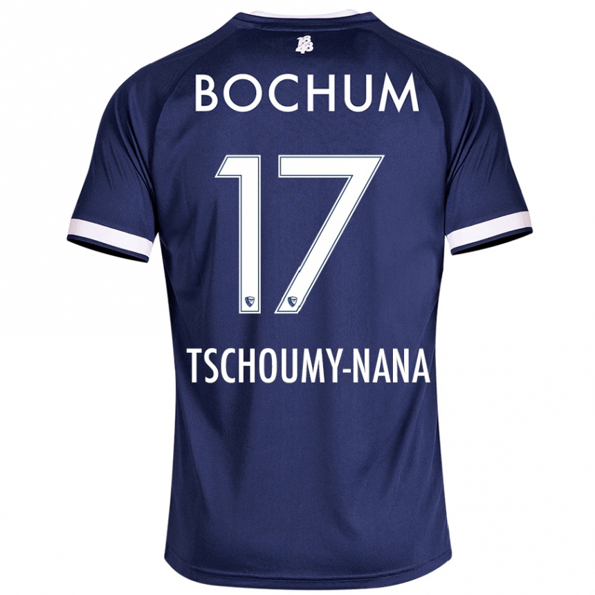 Men Football Daryl Tschoumy-Nana #17 Dark Blue Home Jersey 2024/25 T-Shirt Uk