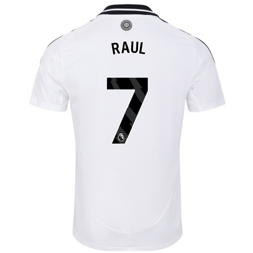 Men Football Raúl Jiménez #7 White Home Jersey 2024/25 T-Shirt Uk