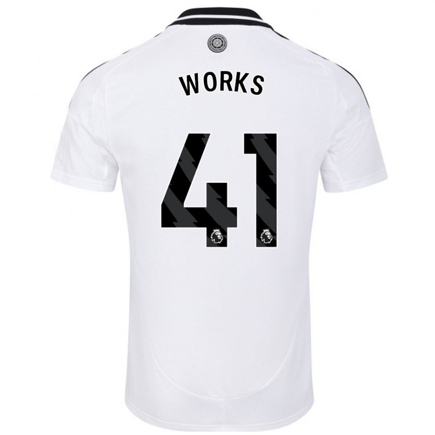 Men Football Terrell Works #41 White Home Jersey 2024/25 T-Shirt Uk