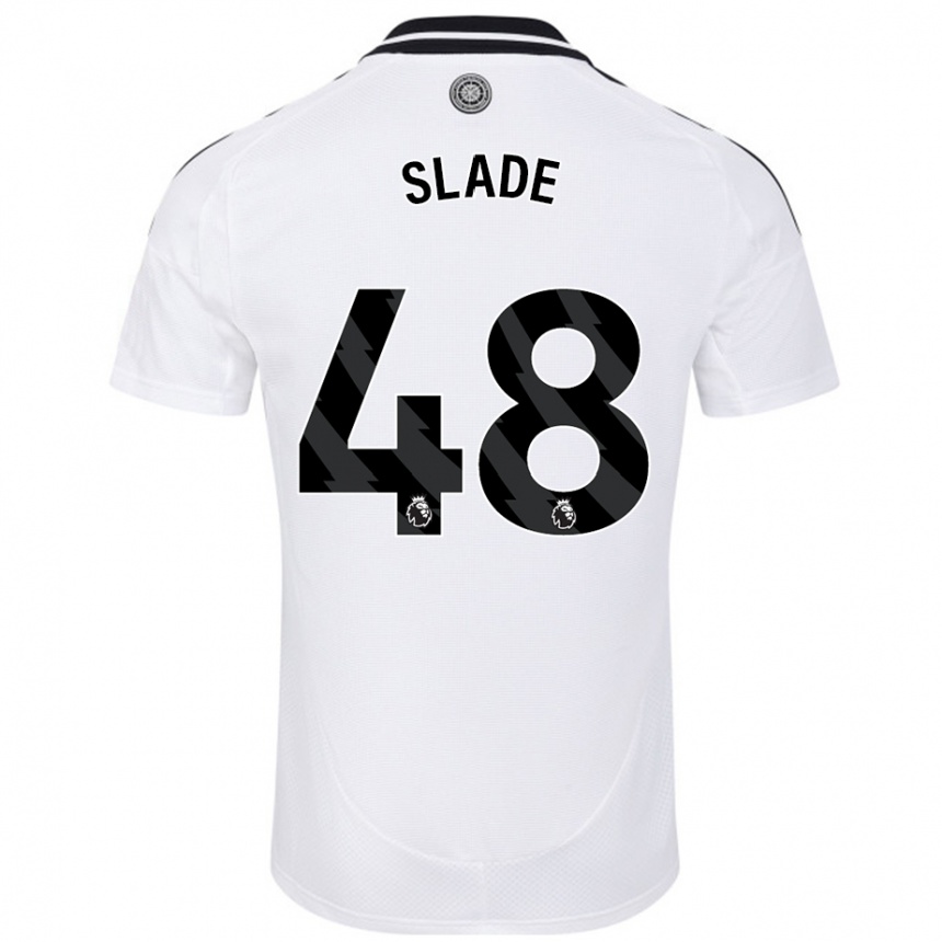 Men Football Bradley Slade #48 White Home Jersey 2024/25 T-Shirt Uk