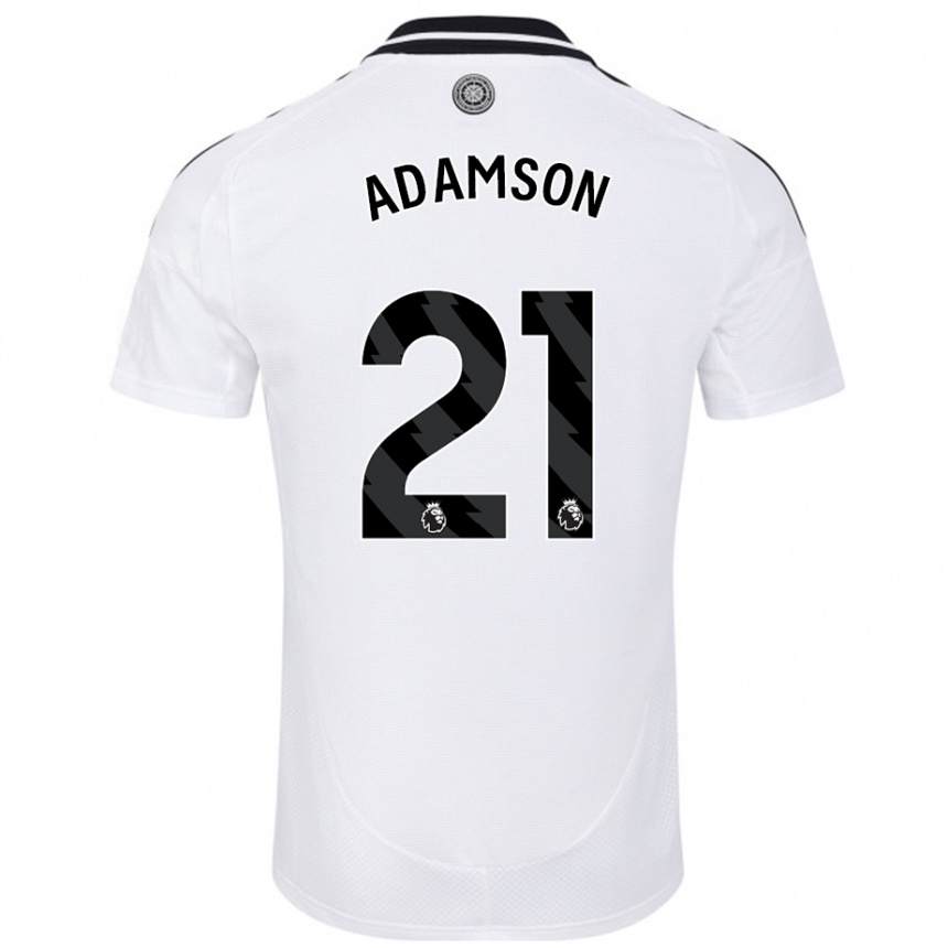 Men Football Sasha Adamson #21 White Home Jersey 2024/25 T-Shirt Uk