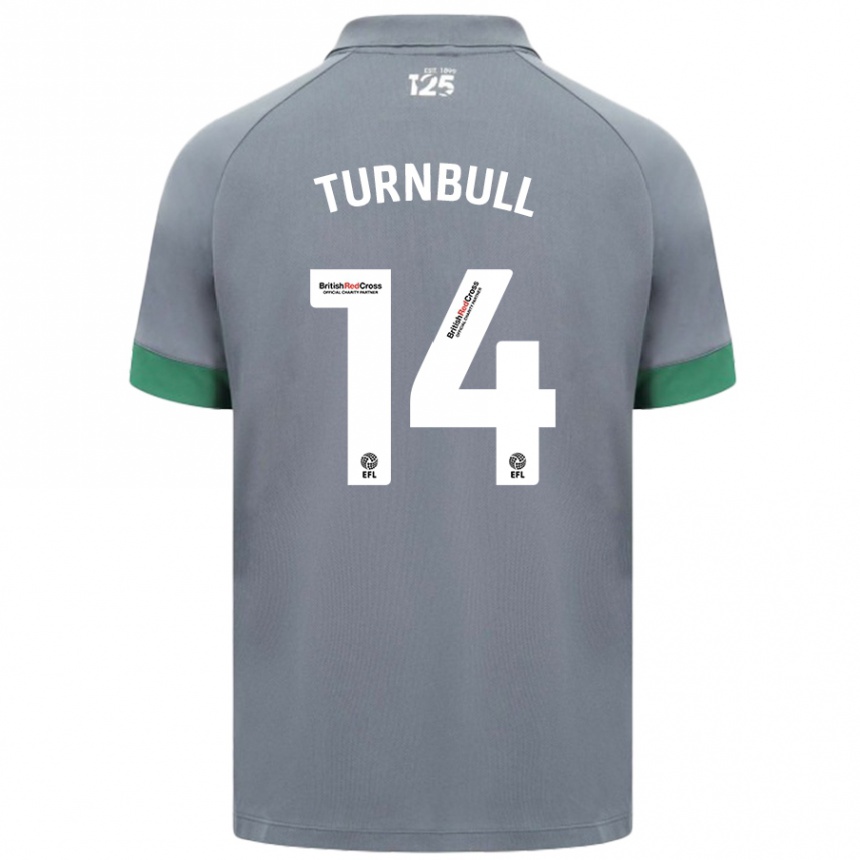 Men Football David Turnbull #14 Dark Gray Away Jersey 2024/25 T-Shirt Uk