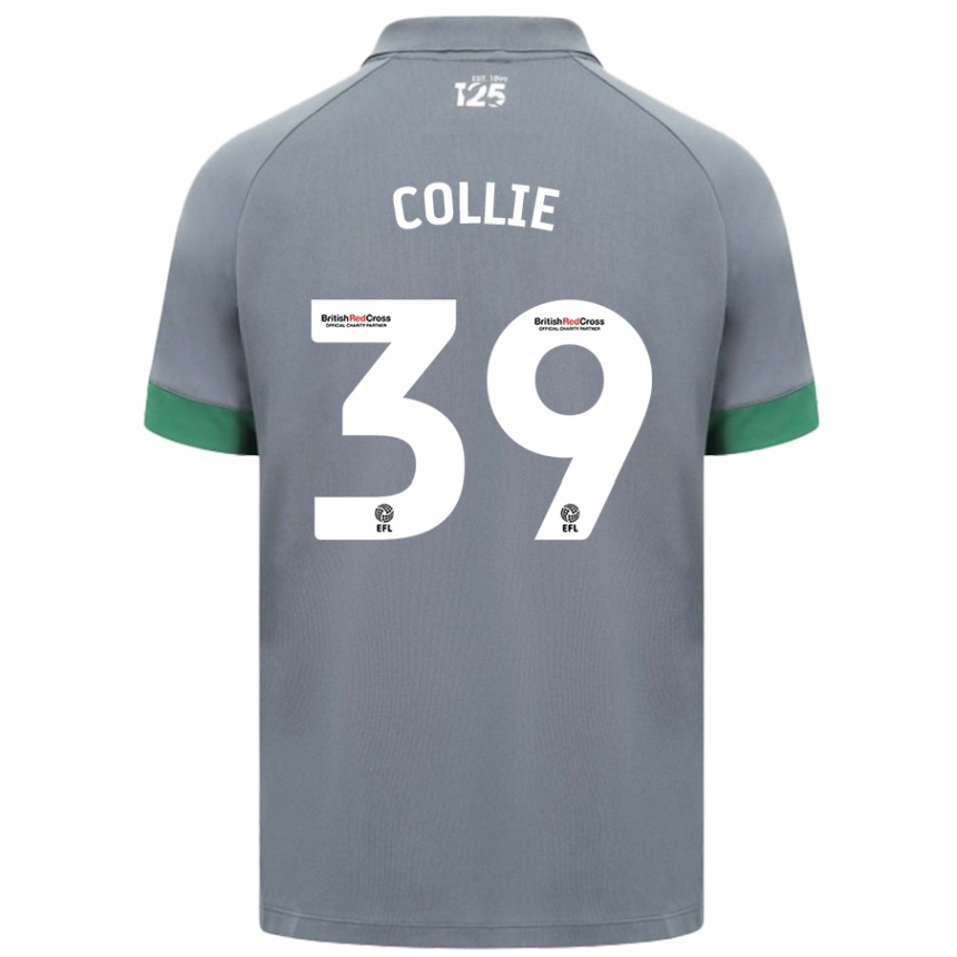 Men Football Eliza Collie #39 Dark Gray Away Jersey 2024/25 T-Shirt Uk