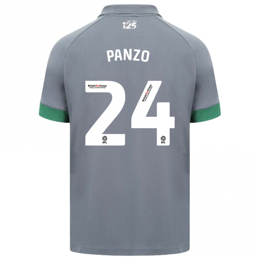 Men Football Jonathan Panzo #24 Dark Gray Away Jersey 2024/25 T-Shirt Uk