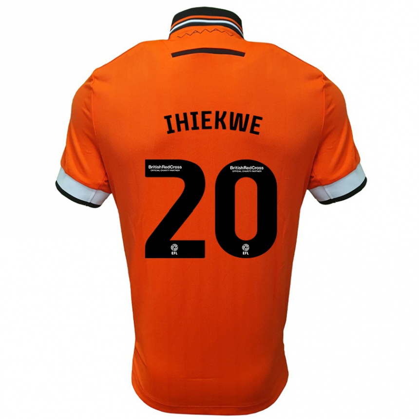 Men Football Michael Ihiekwe #20 Orange White Away Jersey 2024/25 T-Shirt Uk