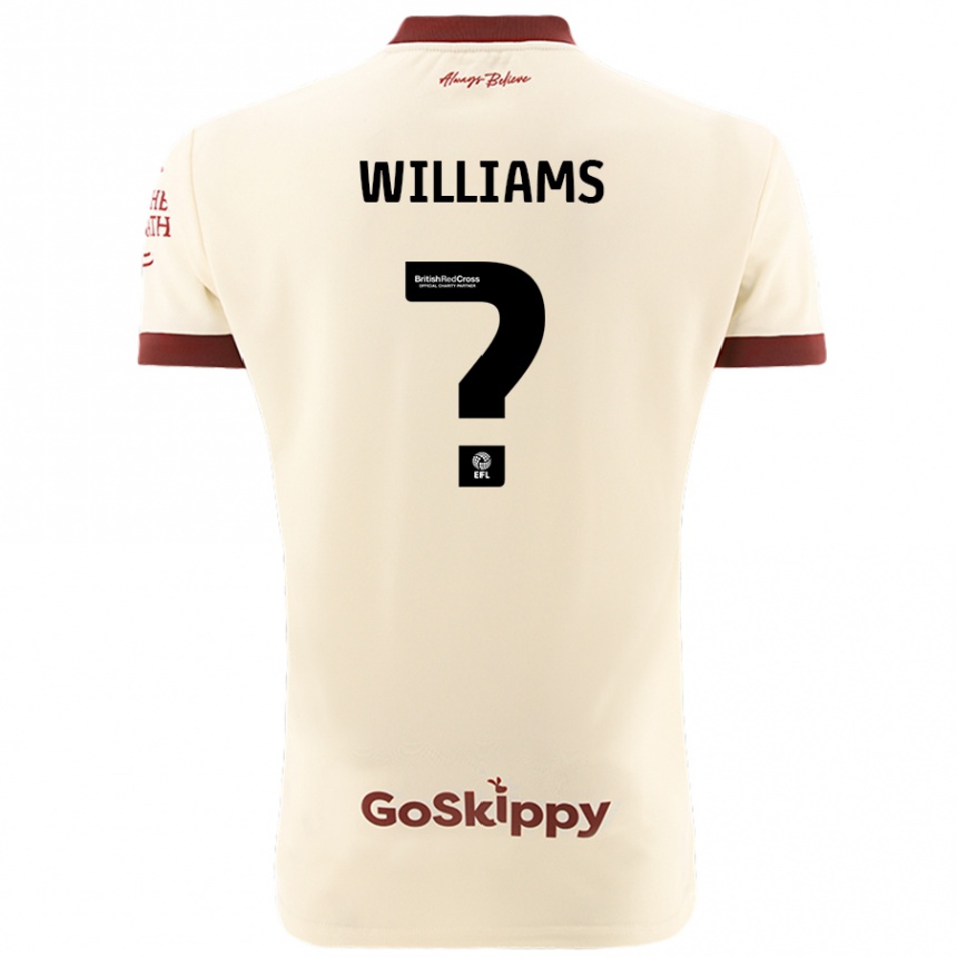 Men Football Ashton Williams #0 Cream White Away Jersey 2024/25 T-Shirt Uk