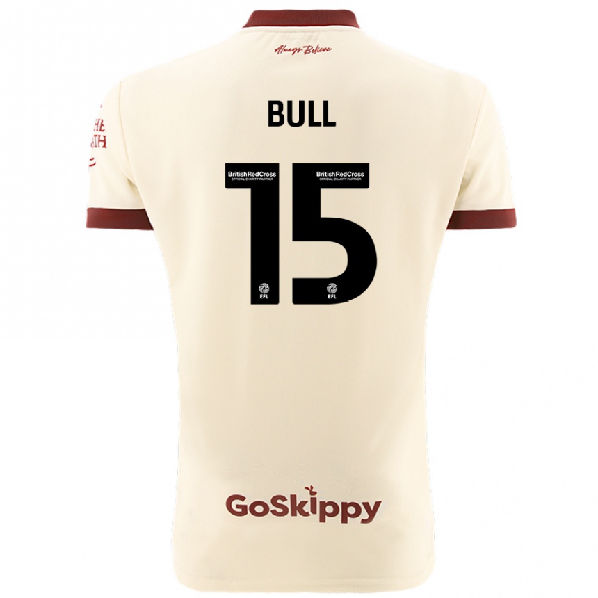 Men Football Jasmine Bull #15 Cream White Away Jersey 2024/25 T-Shirt Uk