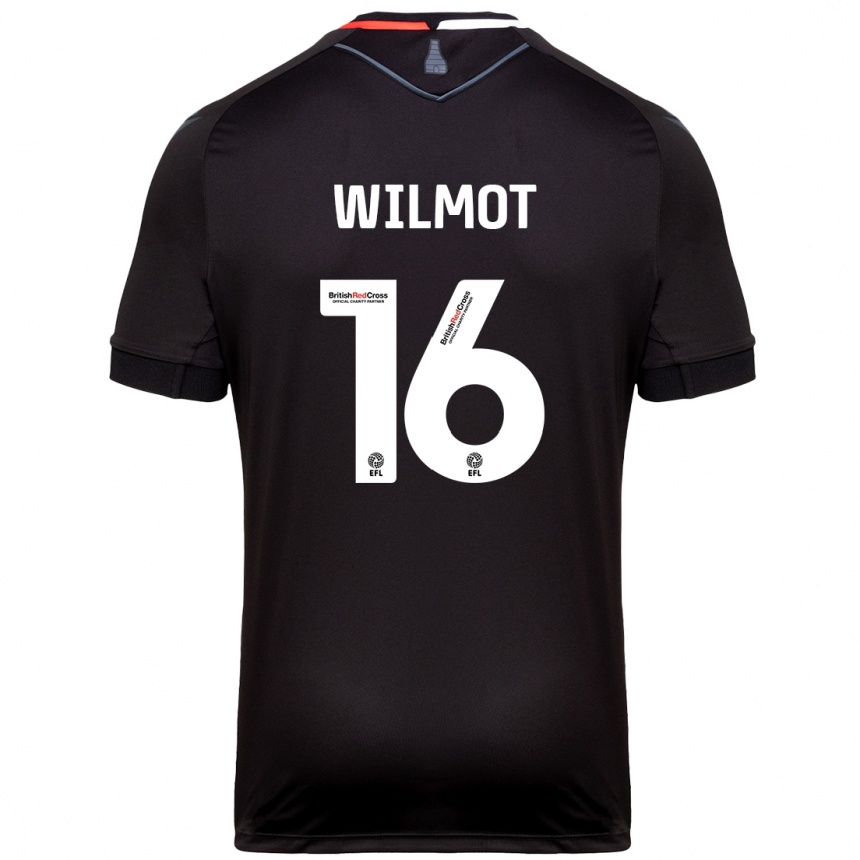 Men Football Ben Wilmot #16 Black Away Jersey 2024/25 T-Shirt Uk