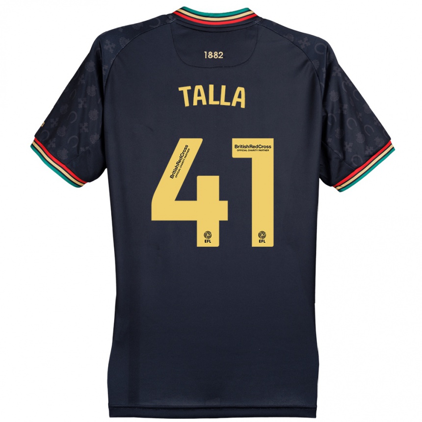 Men Football Lorent Talla #41 Dark Navy Blue Away Jersey 2024/25 T-Shirt Uk