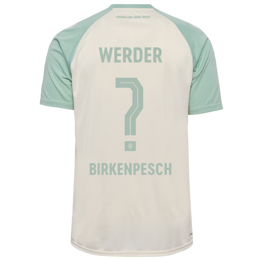 Men Football Noah Birkenpesch #0 Off-White Light Green Away Jersey 2024/25 T-Shirt Uk