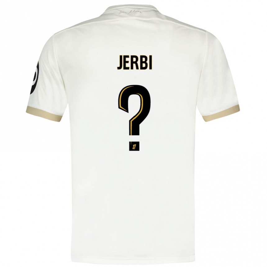 Men Football Rayan Jerbi #0 White Gold Away Jersey 2024/25 T-Shirt Uk