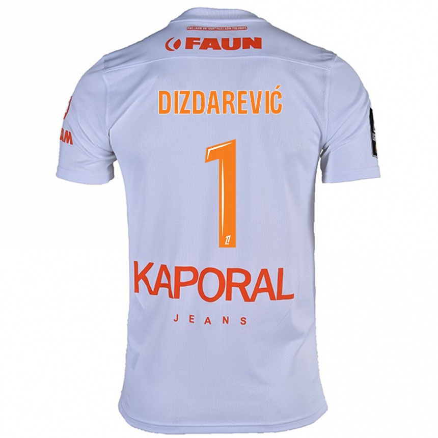 Men Football Belmin Dizdarevic #1 White Away Jersey 2024/25 T-Shirt Uk