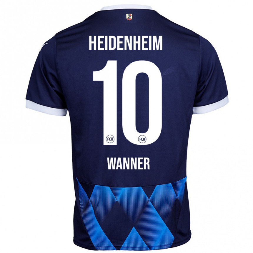 Men Football Paul Wanner #10 Dark Navy Blue Away Jersey 2024/25 T-Shirt Uk