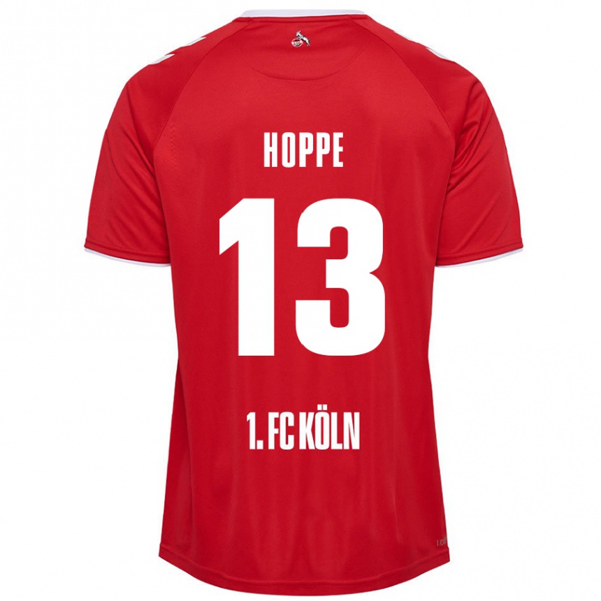 Men Football Paula Hoppe #13 Red White Away Jersey 2024/25 T-Shirt Uk