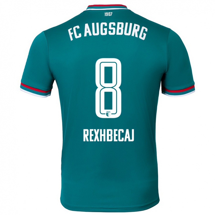 Men Football Elvis Rexhbecaj #8 Dark Green Away Jersey 2024/25 T-Shirt Uk