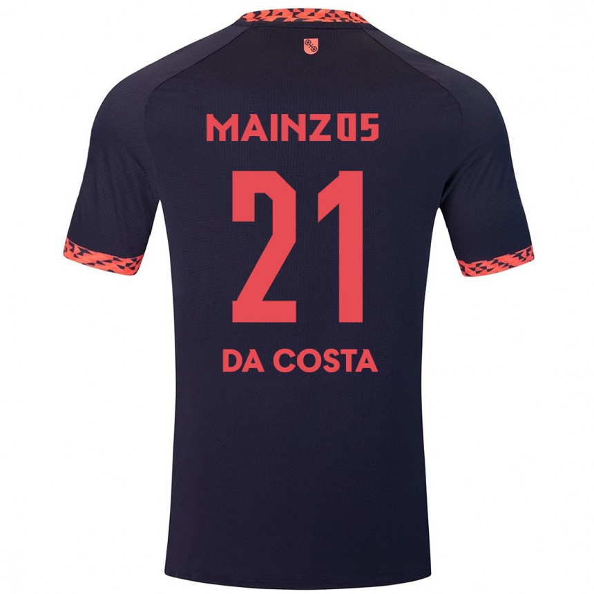 Men Football Danny Da Costa #21 Blue Coral Red Away Jersey 2024/25 T-Shirt Uk