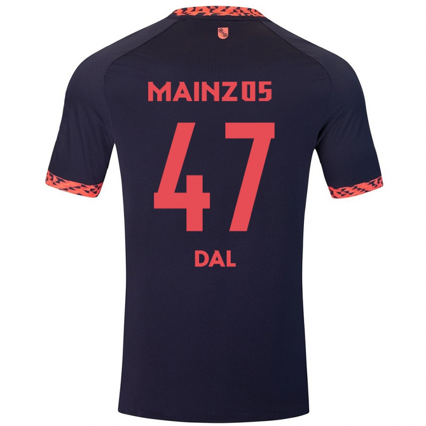 Men Football Maxim Dal #47 Blue Coral Red Away Jersey 2024/25 T-Shirt Uk