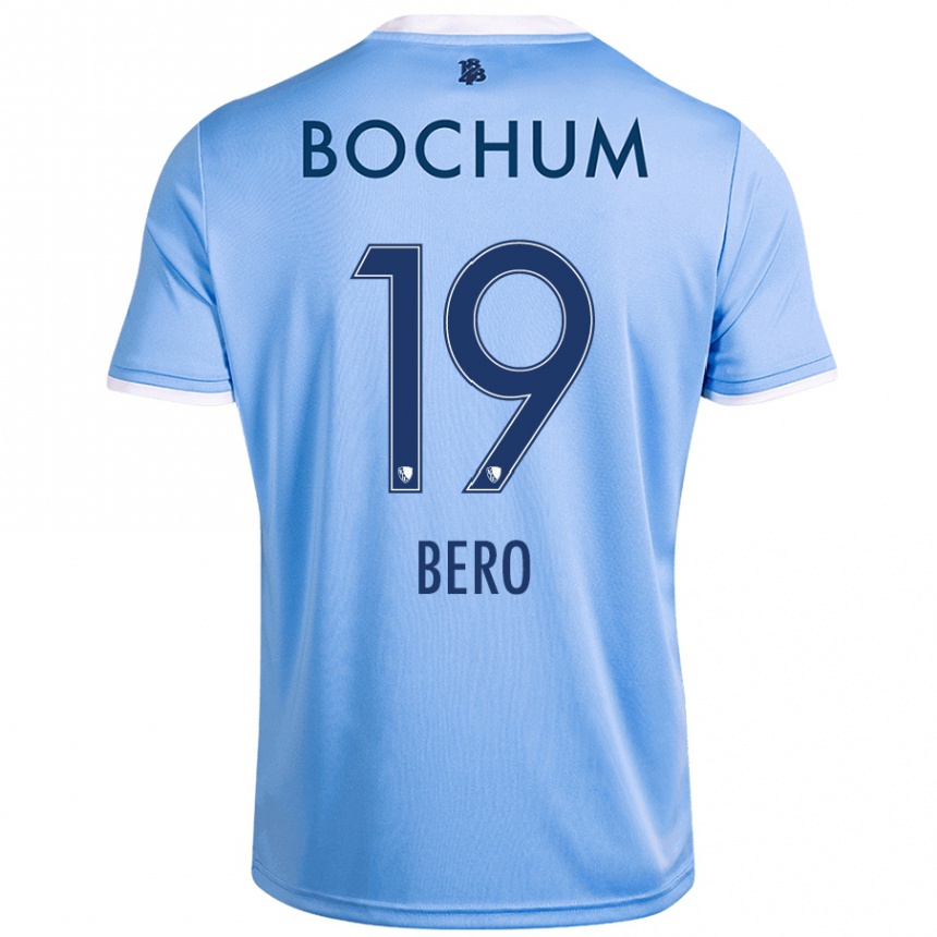 Men Football Matus Bero #19 Sky Blue Away Jersey 2024/25 T-Shirt Uk