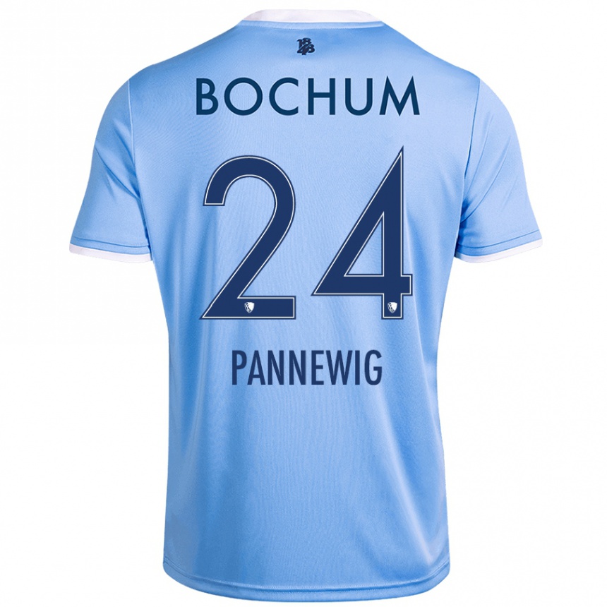 Men Football Mats Pannewig #24 Sky Blue Away Jersey 2024/25 T-Shirt Uk