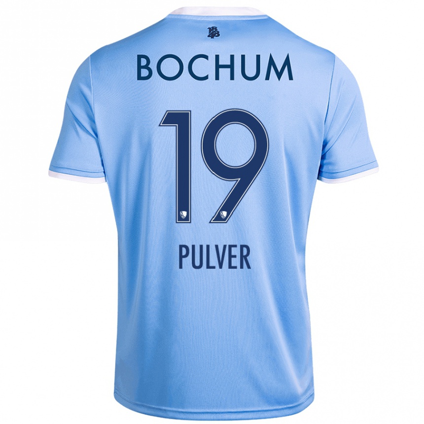 Men Football Nico Pulver #19 Sky Blue Away Jersey 2024/25 T-Shirt Uk