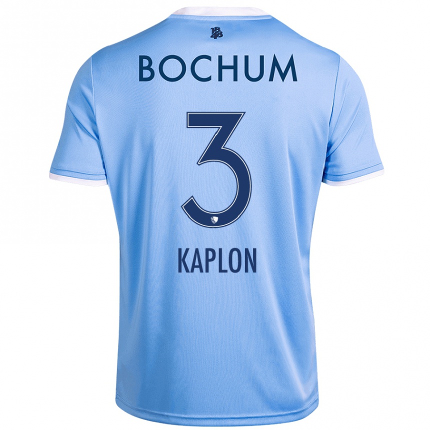 Men Football Frauke Kaplon #3 Sky Blue Away Jersey 2024/25 T-Shirt Uk