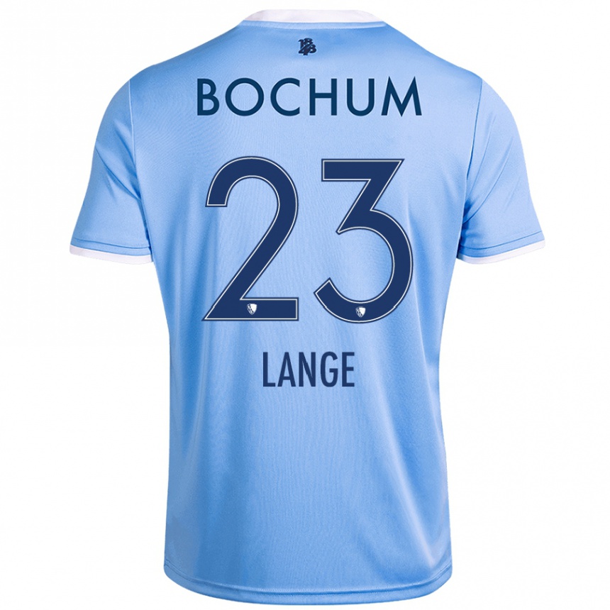 Men Football Nina Lange #23 Sky Blue Away Jersey 2024/25 T-Shirt Uk