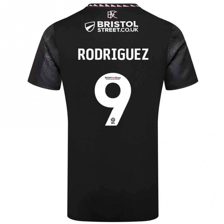 Men Football Jay Rodríguez #9 Black Away Jersey 2024/25 T-Shirt Uk