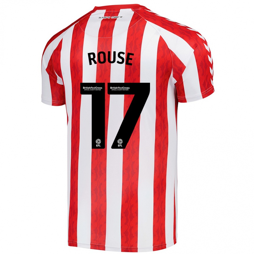 Women Football Mollie Rouse #17 Red White Home Jersey 2024/25 T-Shirt Uk