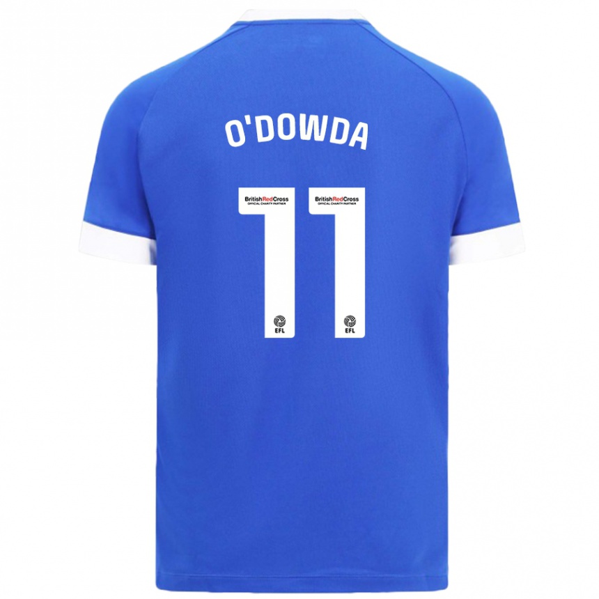 Women Football Callum O'dowda #11 Sky Blue Home Jersey 2024/25 T-Shirt Uk